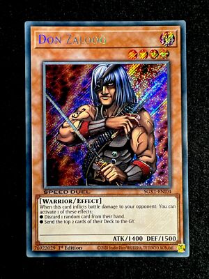🔥 YUGIOH • DON ZALOOG  • SECRET RARE • SGX1-EN104 • 1st EDITION • NM 🔥-image