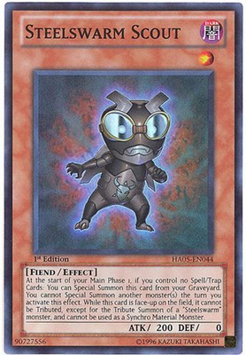 Yu-Gi-Oh Card - HA05-EN044 - STEELSWARM SCOUT (super rare holo) - NM/Mint-image