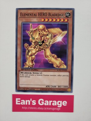 YuGiOh Elemental HERO Bladedge 1st Edition SGX2-ENA09 Speed Duel GX Midterm MN-image