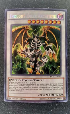 Yugioh! Thought Ruler Archfiend - LC5D-EN233 - Secret Rare - 1st Edition NM+-image