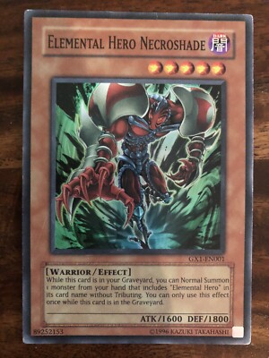 Elemental Hero Necroshade GX1-EN001 Unlimited Edition Super Rare NM-image