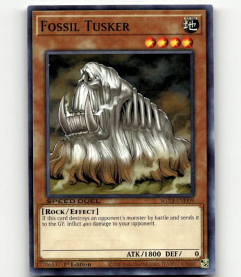 Yugioh Fossil Tusker - Speed Duel GX: Midterm Destruction-image