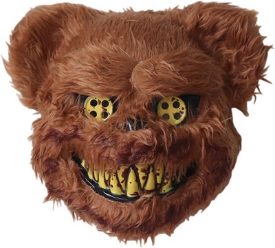 Easter Bunny Mask, Bloody Plush Rabbit Bear Headgear - -image
