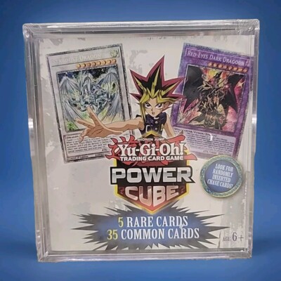 Yu-gi-oh Trading Card POWER CUBE 5 Rare Cards 35 Common NEW Sealed Box Yugioh-image