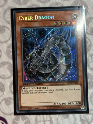 Cyber Dragon (Secret Rare) SGX3-ENI28 Speed Duel GX: Duelists of Shadows 1st Ed-image