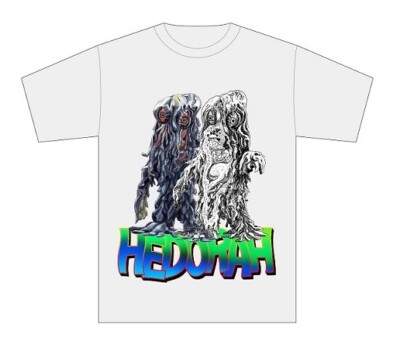 Godzilla Hedorah white T-shirt Yuji Kaida Japan original New-image