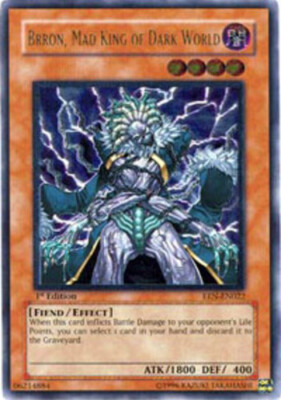 Brron, Mad King of Dark World - EEN-EN022 - Rare - 1st Edition HP YuGiOh!  Boost-image