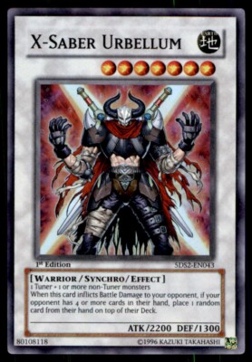 Yu-Gi-Oh! 1st Edition X-Saber Urbellum #5DS2-EN043 Light Play-image