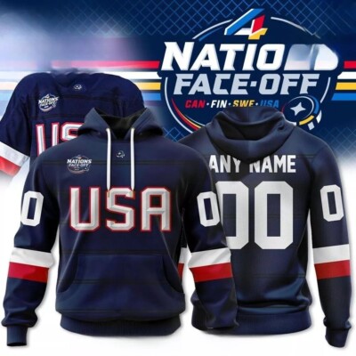 USA National Ice Hockey Team 4 Nations Face-Off 2025 Limited Hoodie-image