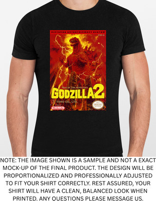 Godzilla 2 Nes Graphic T Shirt Men or Women NEW-image