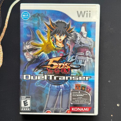 YuGiOh 5D's Duel Transer CIB Complete In Box NO CARDS Nintendo Wii 5Ds-image