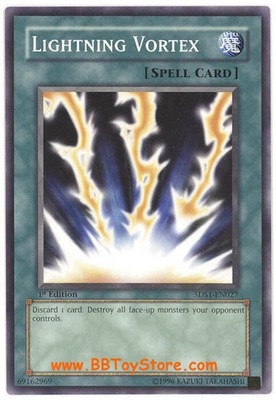 Yu-Gi-Oh Card - 5DS1-EN027 - LIGHTNING VORTEX (common) - NM/Mint-image