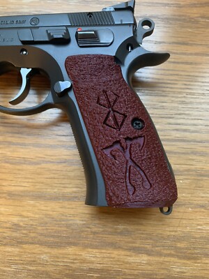 Cz 75Palmswell grips -Custom Viking Inlay-image