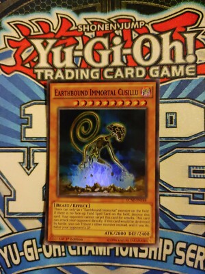 Yugioh EARTHBOUND IMMORTAL CUSILLU LC5D SUPER RARE 1st EDITION NM-image