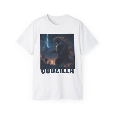 Godzilla Unisex Tee Shirt, Gojira Kaiju Monster Design, Graphic Tshirt-image