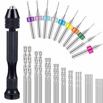36 Pcs Hand Drill Bits Set for Resin Polymer Clay DIY Craft Jewelry-image