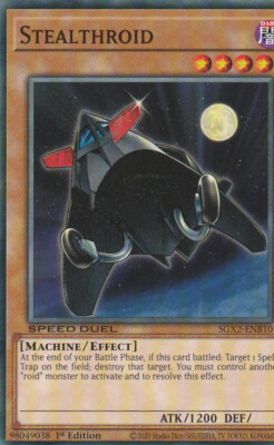 YUGIOH CARD STEALTHROID SGX2-ENB10 1ST EDITION COMMUN-image
