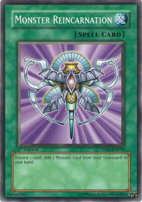 Monster Reincarnation - 5DS1-EN026 - Common - 1st Edition x3 - Near Mint-image
