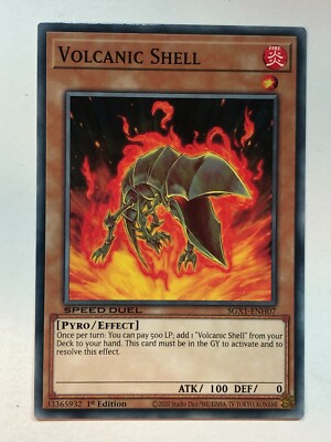 Yu-Gi-Oh! Speed Duel GX: Duel Academy Volcanic Shell SGX1-ENH07 NM/M-image