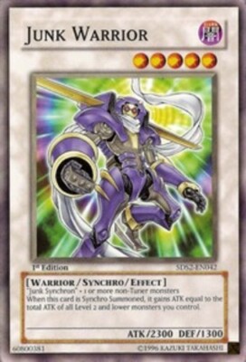 3 x Junk Warrior - 5DS2-EN042 - Common - 1st Edition Near Mint, English-image