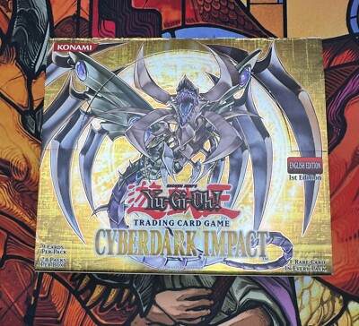 YU-GI-OH 1st ED CYBERDARK IMPACT 24 PACK BOOSTER BOX *EMPTY*-image