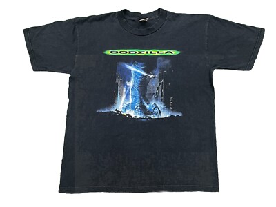 RARE Vintage 1998 Godzilla Movie Promo Tee Large Pepsi Taco Bell 90s Sci Fi-image