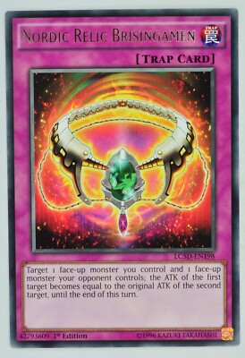 Yugioh Nordic Relic Brisingamen LC5D-EN198 Rare 1st Edition-image