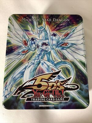 Yugioh 5ds 2009 Majestic Star Dragon EMPTY Tin Only FREE SHIPPING-image