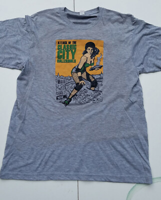 Pre-owned Athens Georgia 'Classic City Roller Girls' T-shirt Size Large-image