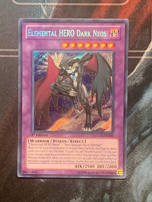 yugioh card secret rare 1st ed elemental hero dark neos LCGX-EN059 NM -image