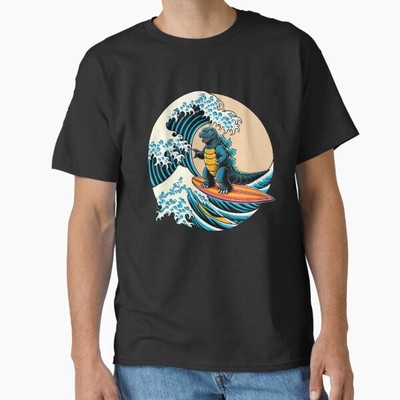 Surfing Godzilla Classic T-Shirt T-Shirt Made in US/AUS Size S-2XL-image