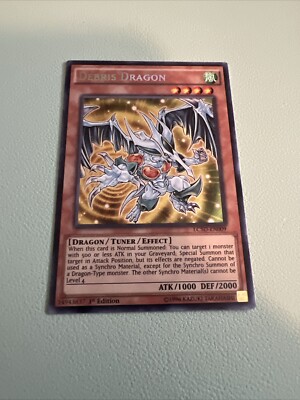 Yu-Gi-Oh! Debris Dragon - LC5D Secret Rare Near Mint 1st Edition-image