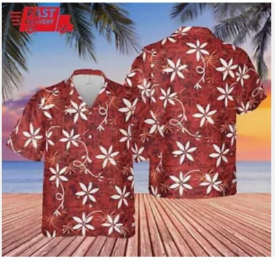 Elvis Presley blue Hawaii shirt Hawaii Elvis’ Red Aloha Shirts-image