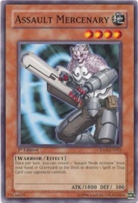 CRMS EN023 1ST ED 3X ASSAULT MERCENARY COMMON CARDS-image