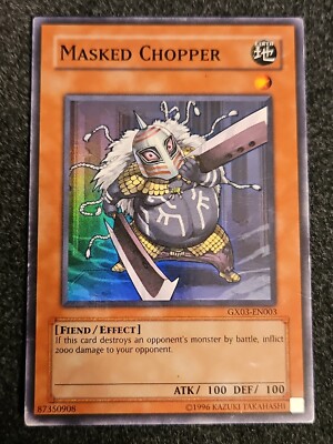  YUGIOH MASKED CHOPPER GX03-EN003 SUPER HP/CREASES-image