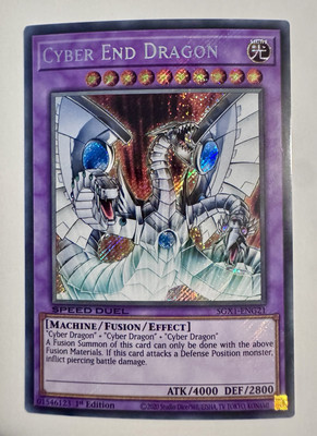 Yugioh CYBER END DRAGON SECRET RARE SGX1-ENG21 1ST EDITION SPEED DUEL GX NM-image