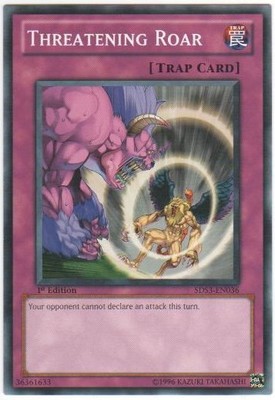 Threatening Roar - 5DS3-EN036 - Common - 1st Edition - Moderately Played-image