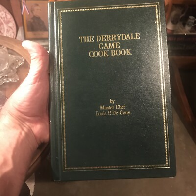 Leather bound The Derrydale Game Cook Book by Louis P. De Gouy Vol. 1 1987-image