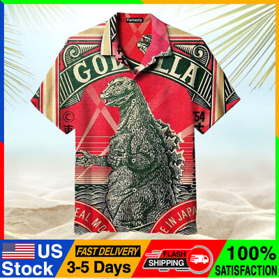 HOT SALE Beach 3d King Of Monster Toho Godzilla Hawaiian Shirt_h4h_63-image