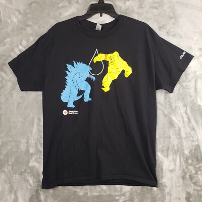 Adult Large Red Cross Godzilla X Kong The New Empire Give Blood T-Shirt Large-image
