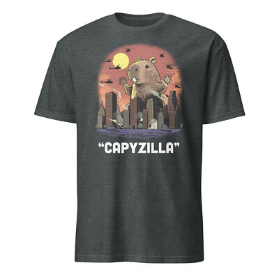 Monster Capybara Shirt Kaiju Funny Capybara Rodent Capyzilla T-Shirt Size S-3XL-image