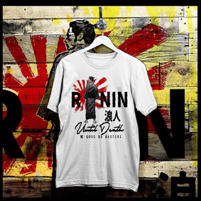 Samurai T-Shirt Bushido Code Ronin Until Death Hanzo Sword Warrior Katana tee-image