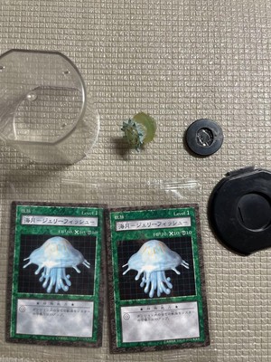 Yu-Gi-Oh! Dungeon Dice Monsters Ugetsu Jerry Fish Figure Card Case Used-image