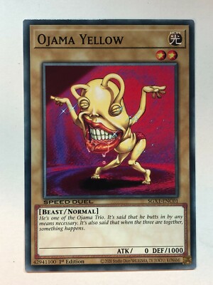Yu-Gi-Oh! Speed Duel GX: Duel Academy Ojama Yellow SGX1-ENC01 NM/M-image