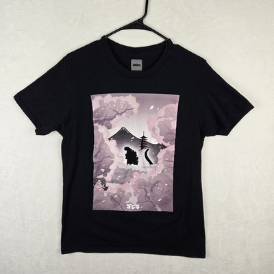 Godzilla Toho Mens Black Short Sleeve T-Shirt Size M 100% Cotton-image