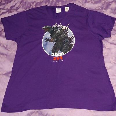 NWT GODZILLA 2000 SHIRT sz XXL purple-image
