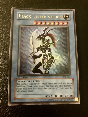 YUGIOH! 2004 Black Luster Soldier SYE-024 Ultra Rare 1st Edition-image