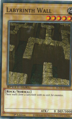 YUGIOH CARD LABYRINTH WALL SGX2-END02 1ST EDITION-image