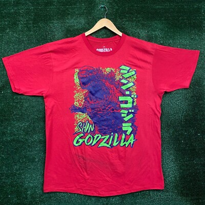 Godzilla red graphic T-shirt size 2XL-image