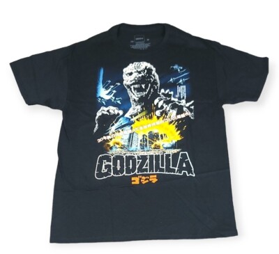 Godzilla Japan Movie Poster T Shirt Retro Japan Kaiju Monster Size M Medium -image